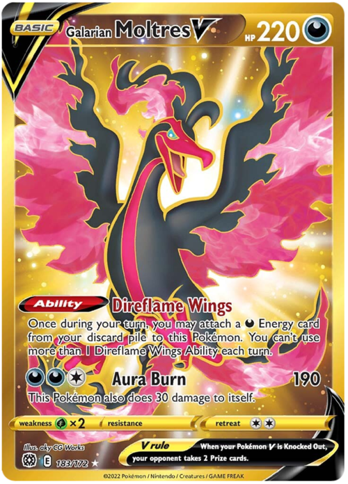 Moltres di Galar V [Direflame Wings | Aura Burn] Card Front