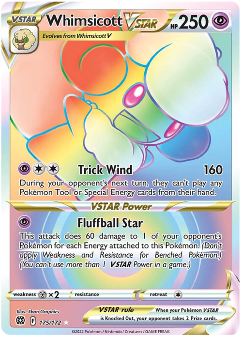 Whimsicott VSTAR Card Front