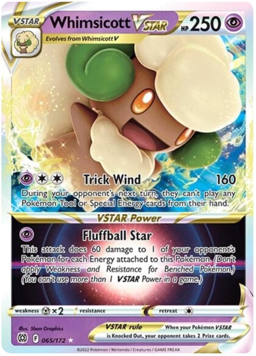 Whimsicott VSTAR Card Front