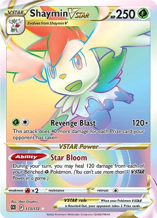 Shaymin V ASTRO [Revenge Blast | Star Bloom] Card Front