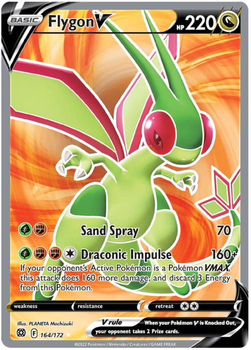 Flygon V Card Front