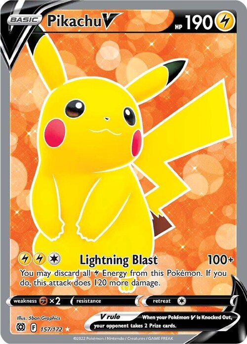 Pikachu V [Lightning Blast] Card Front