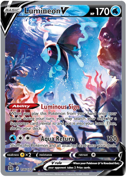 Lumineon V [Luminous Sign | Aqua Return] Card Front