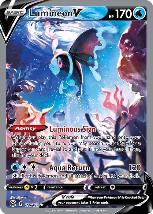 Lumineon V [Luminous Sign | Aqua Return] Card Front