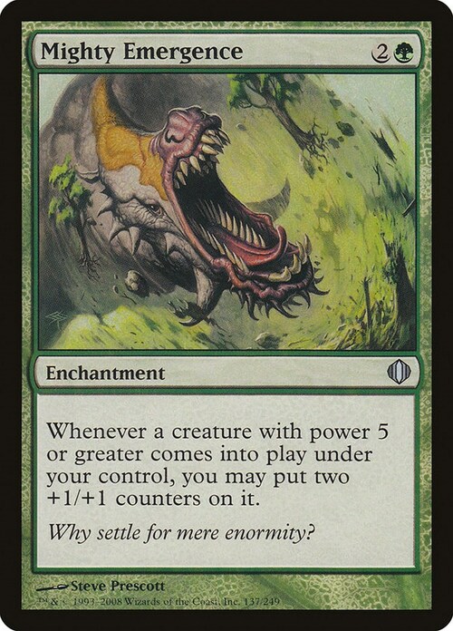 Mighty Emergence Card Front