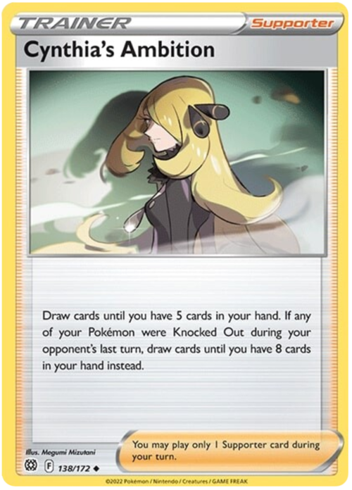 Cynthia's Ambition Card Front