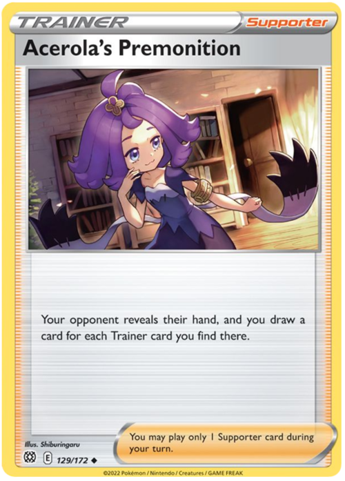 Acerola's Premonition Card Front
