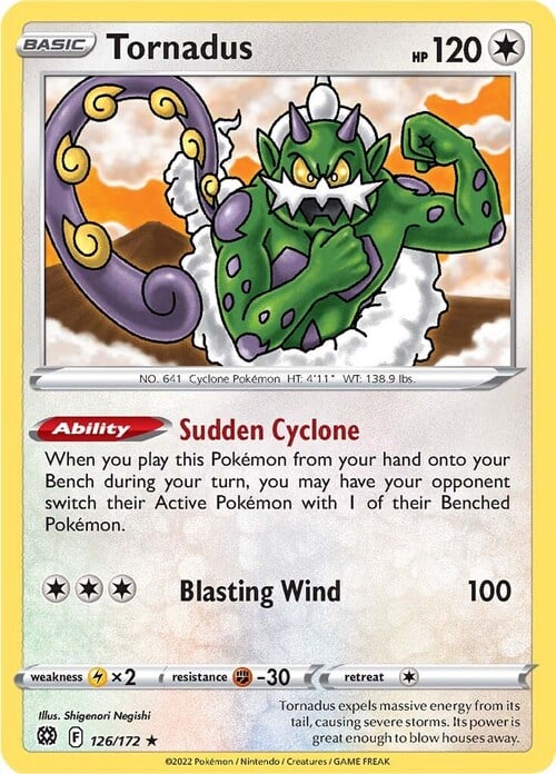 Tornadus [Sudden Cyclone | Blasting Wind] Frente