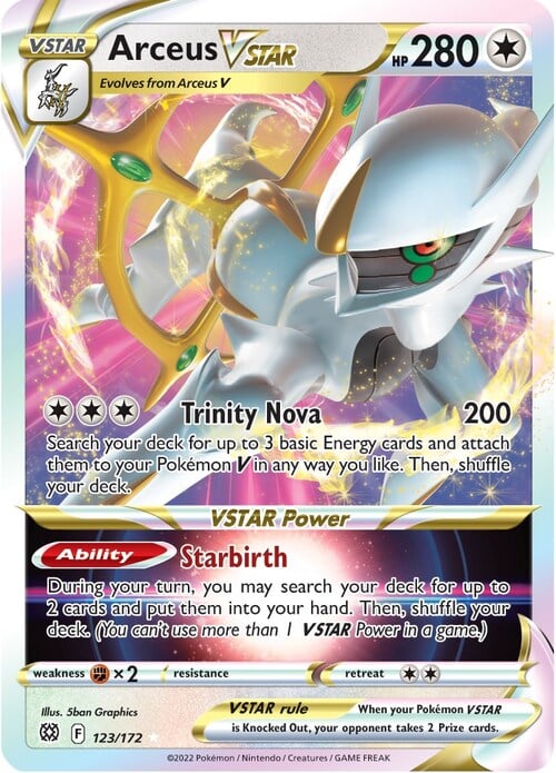 Arceus VSTAR Card Front
