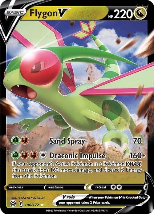 Flygon V Card Front