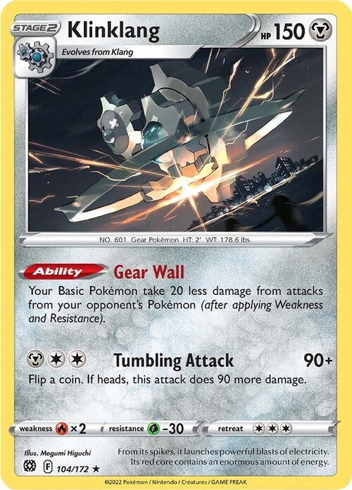 Klinklang [Gear Wall | Tumbling Attack] Card Front