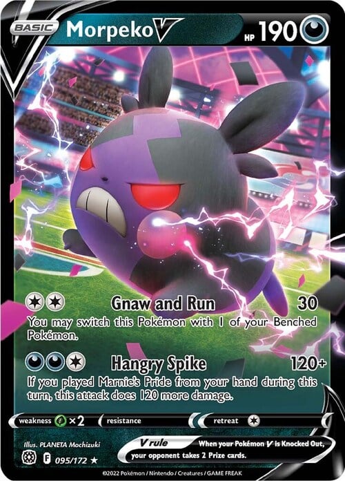 Morpeko V [Gnaw and Run | Hangry Spike] Card Front