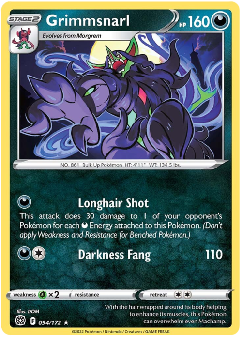 Grimmsnarl [Longhair Shot | Darkness Fang] Card Front