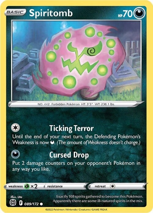 Spiritomb [Ticking Terror | Cursed Drop] Card Front