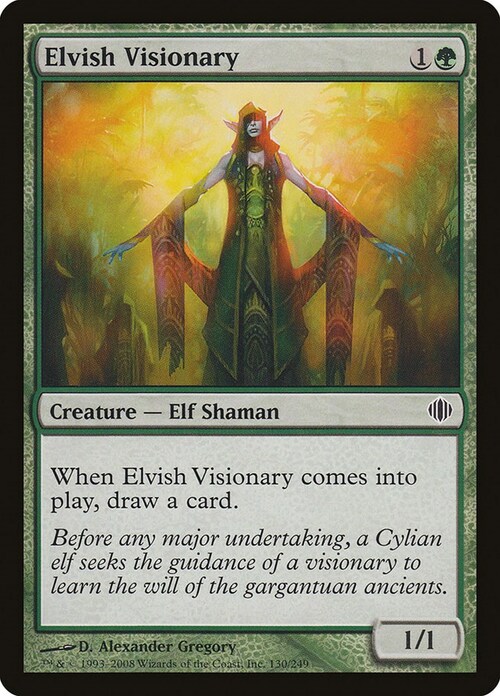 Elvish Visionary Card Front