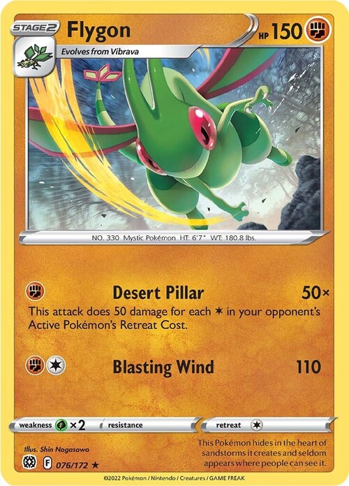 Flygon [Desert Pillar | Blasting Wind] Frente