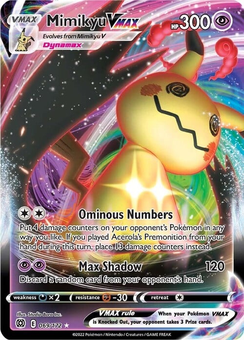 Mimikyu VMAX [Ominous Numbers | Max Shadow] Frente