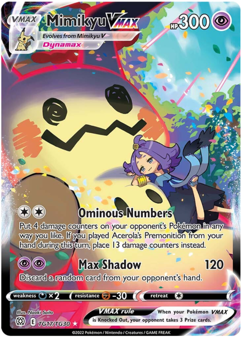 Mimikyu VMAX [Ominous Numbers | Max Shadow] Card Front