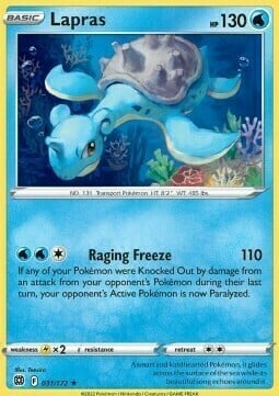 Lapras [Raging Freeze] Card Front