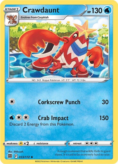 Crawdaunt Card Front