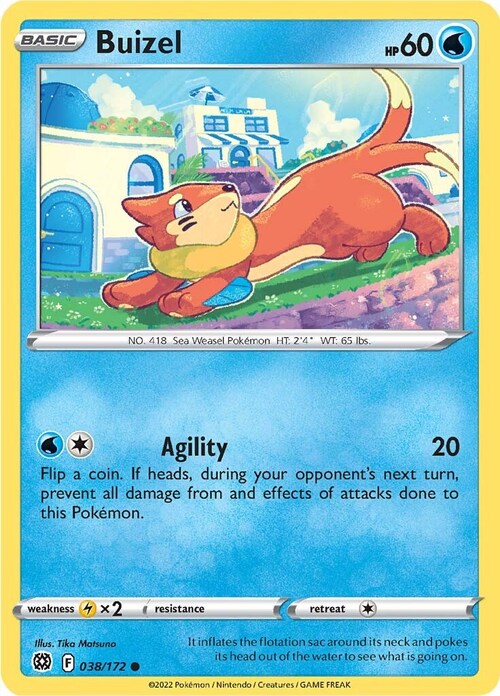 Buizel Card Front