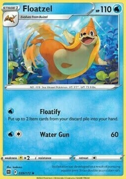 Floatzel [Floatify | Water Gun] Card Front