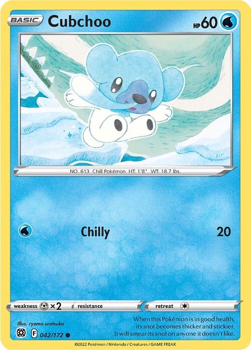 Cubchoo Card Front