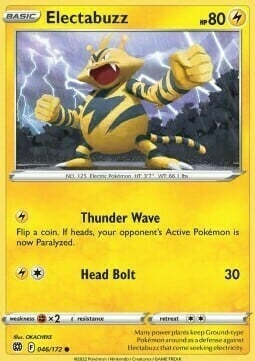 Electabuzz [Thunder Wave | Head Bolt] Card Front