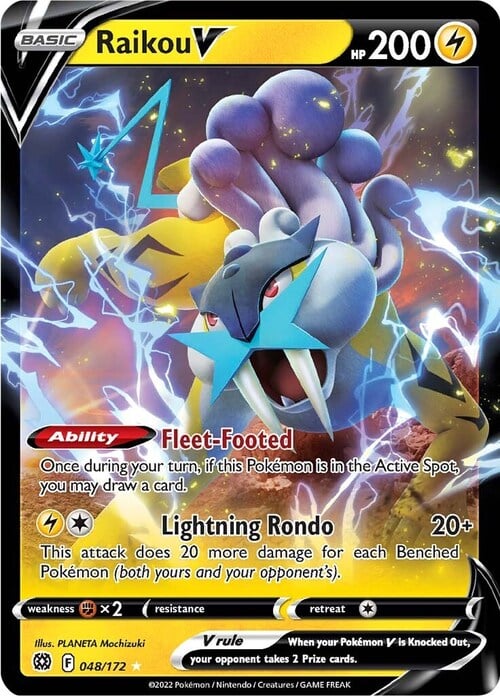 Raikou V [Fleet-Footed | Lightning Rondo] Card Front
