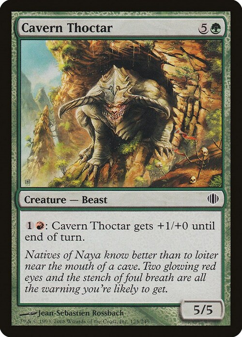 Cavern Thoctar Card Front