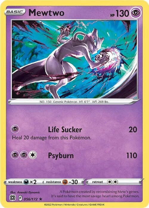 Mewtwo Card Front