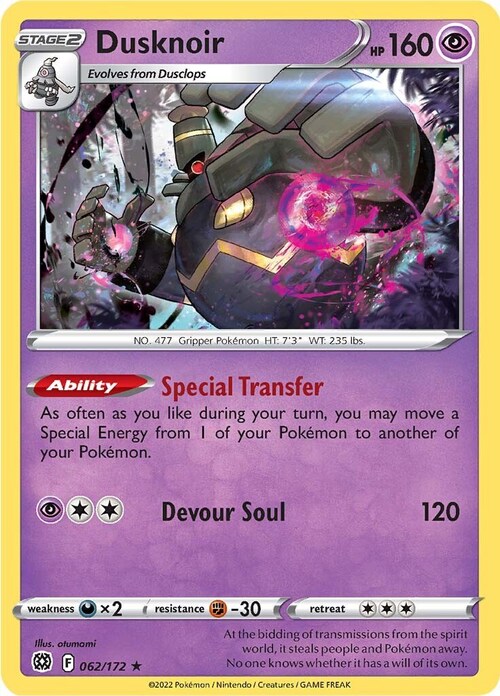 Dusknoir Card Front