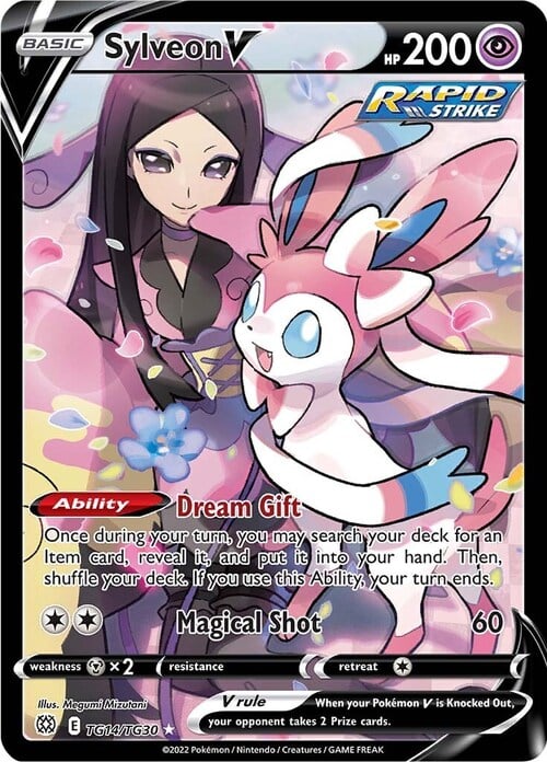 Sylveon V Card Front
