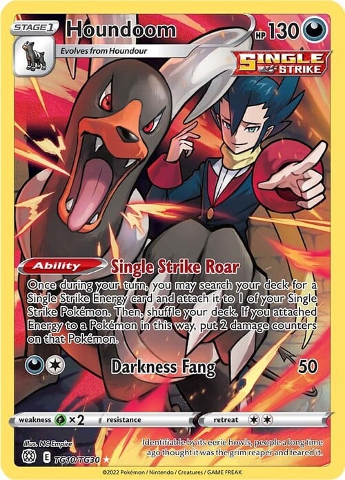 Houndoom [Single Strike Roar | Darkness Fang] Card Front
