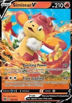 Simisear V [Bursting Power | Flare Juggling] Card Front