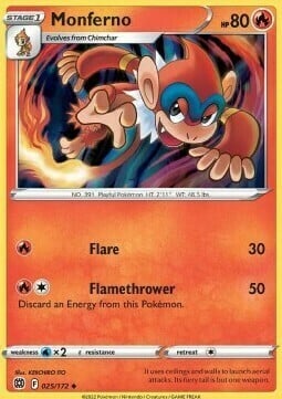 Monferno [Flame | Flamethrower] Card Front