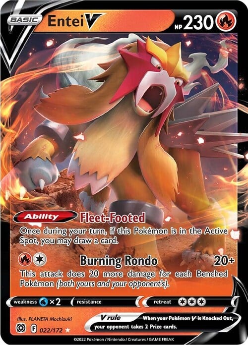 Entei V Card Front