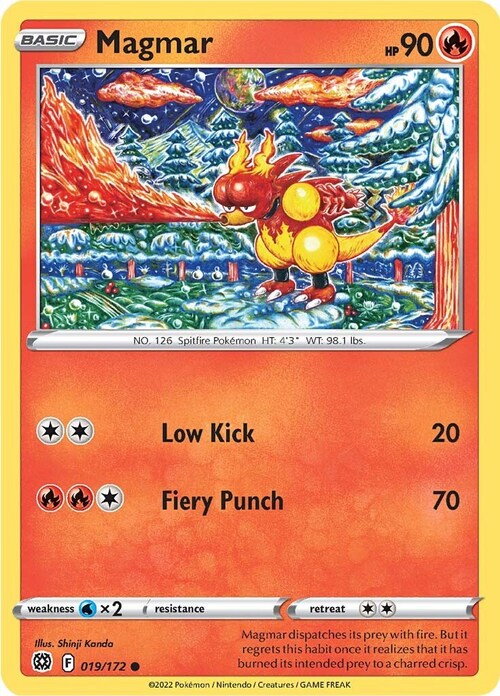 Magmar [Low Kick | Fiery Punch] Card Front