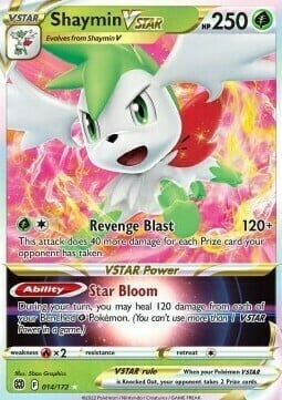 Shaymin V-ASTRO [Revenge Blast | Star Bloom] Frente