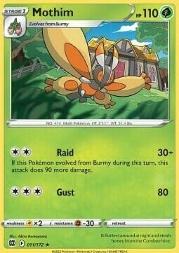 Mothim [Raid | Gust] Card Front