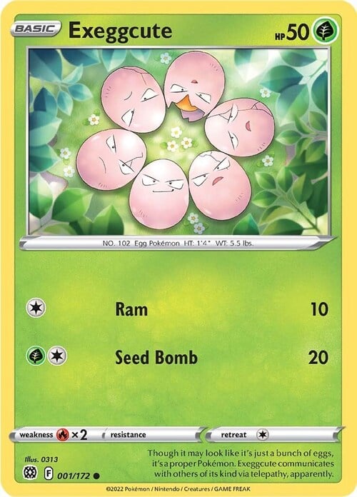 Exeggcute Card Front