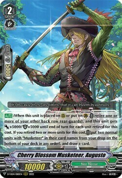 Cherry Blossom Musketeer, Augusto Card Front