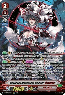Thorn Lily Musketeer, Cecilia "Яeverse" Card Front