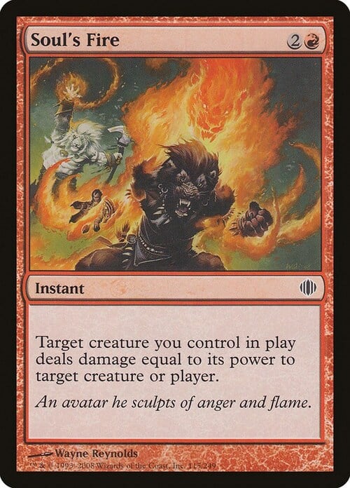 Soul's Fire Card Front