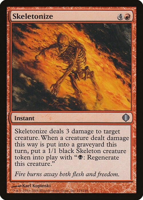 Skeletonize Card Front