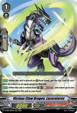 Vicious Claw Dragon, Laceraterex [V Format] Card Front