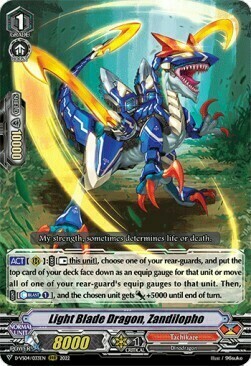Light Blade Dragon, Zandilopho [V Format] Card Front