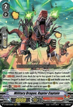 Military Dragon, Raptor Captain Card Front