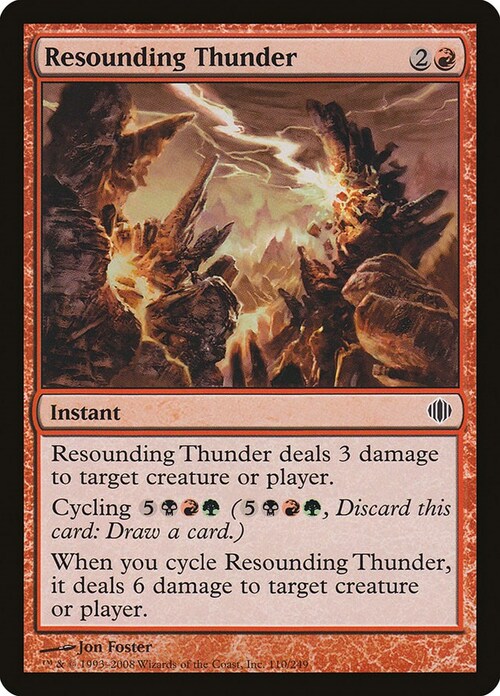 Resounding Thunder Card Front
