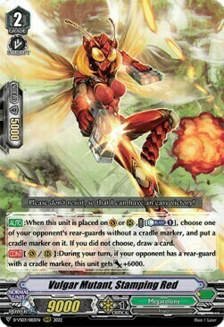 Vulgar Mutant, Stamping Red [V Format] Card Front